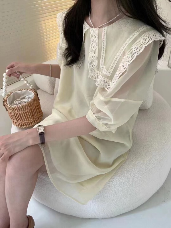 [m.zi studio] elegant lace dress 6987# HBx