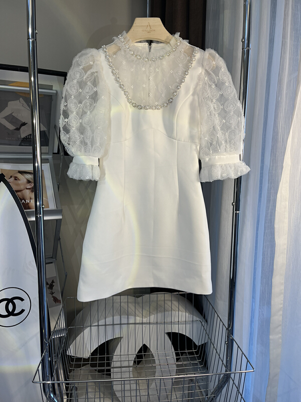 New in early summer! [ala] niche design stitched dress l1571# JJ