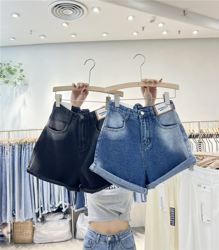 New in early summer! [iris iriisy] fashion retro Korean denim shorts 6502# LSL