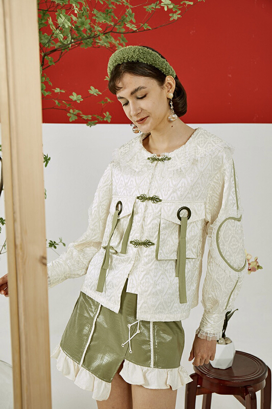 [AC] fashionable and versatile irregular splicing skirt 6897# JJ