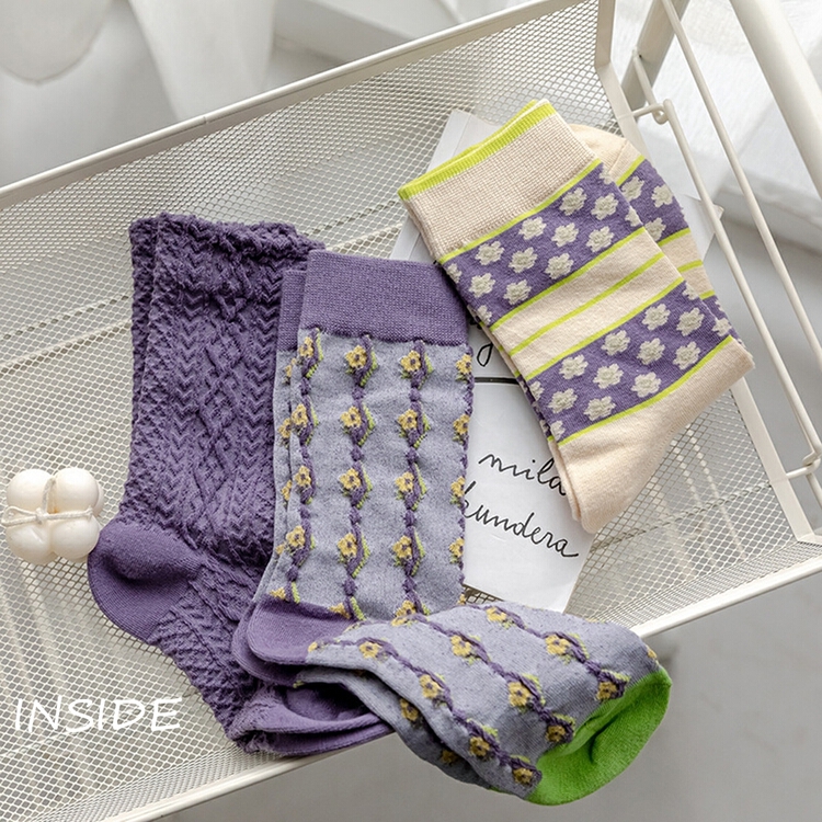 [inside] Japanese retro Palace Art socks n9187# zxl