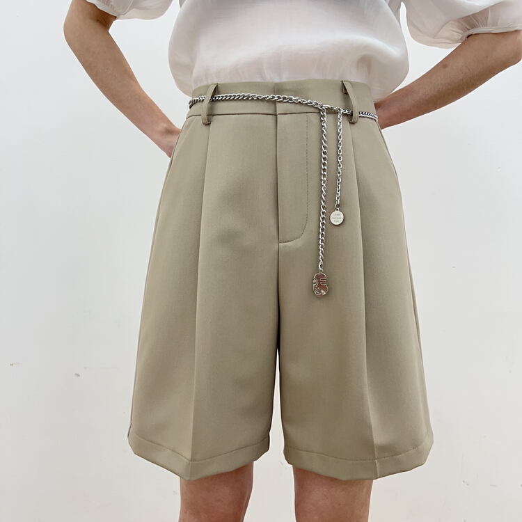 New in early summer! [Shufeng] simple Korean fashion casual shorts (with waist rope) 5956# LSL