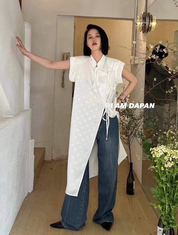 [I am Dapan] new Chinese style cheongsam lace up dress 6931# zxl