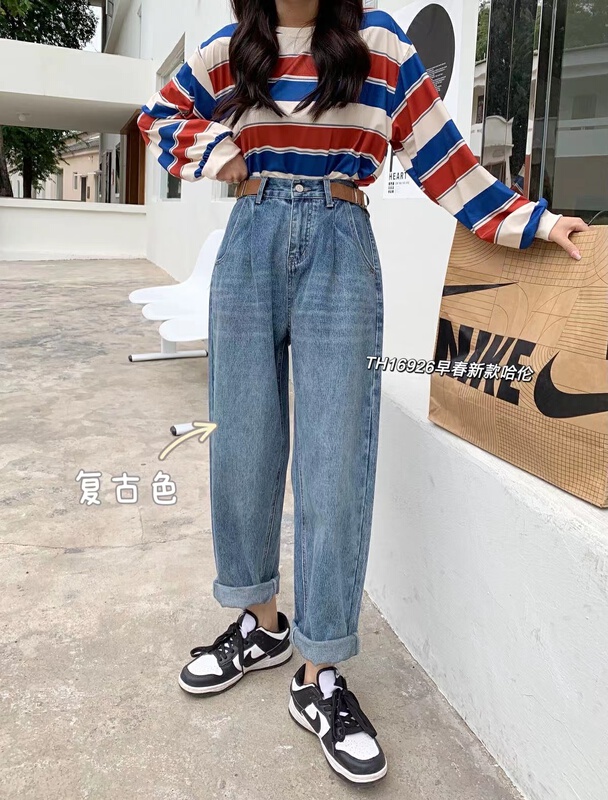 [T.H] Korean style loose fit jeans 16926# LSW