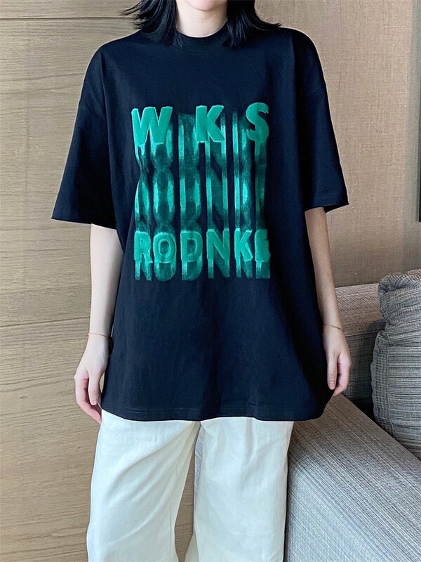 [hanzheshi] Unisex personalized loose short sleeve T-shirt 104# ZZL