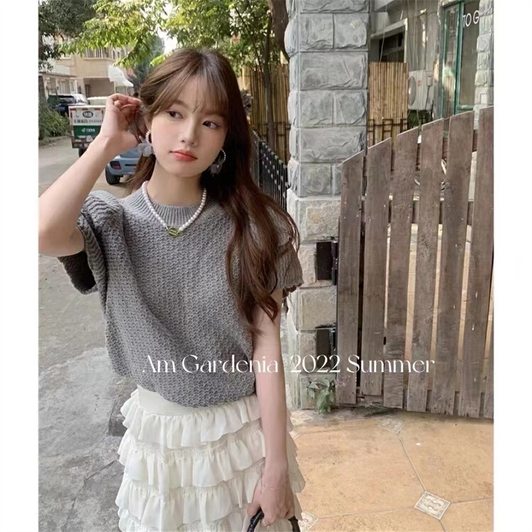 [am] crew neck solid color versatile shirt 3511# JJ
