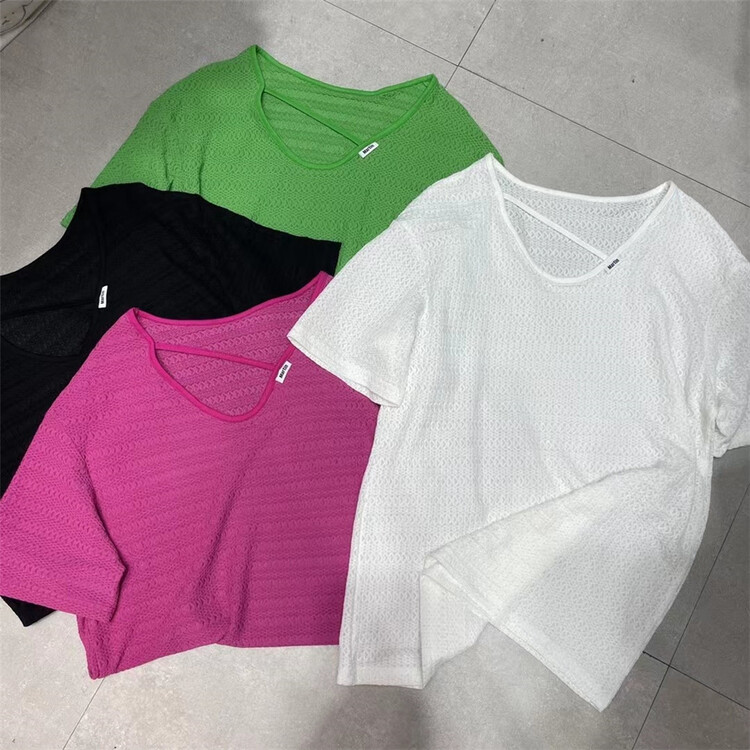 [yoyo's] simple floating love three-dimensional short sleeve T-shirt 8542# XYY