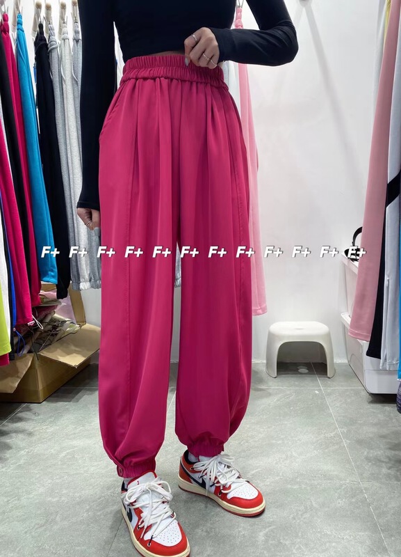 New in early summer! 【F】 Elastic waist and bound feet loose and versatile trousers 1252# HBx