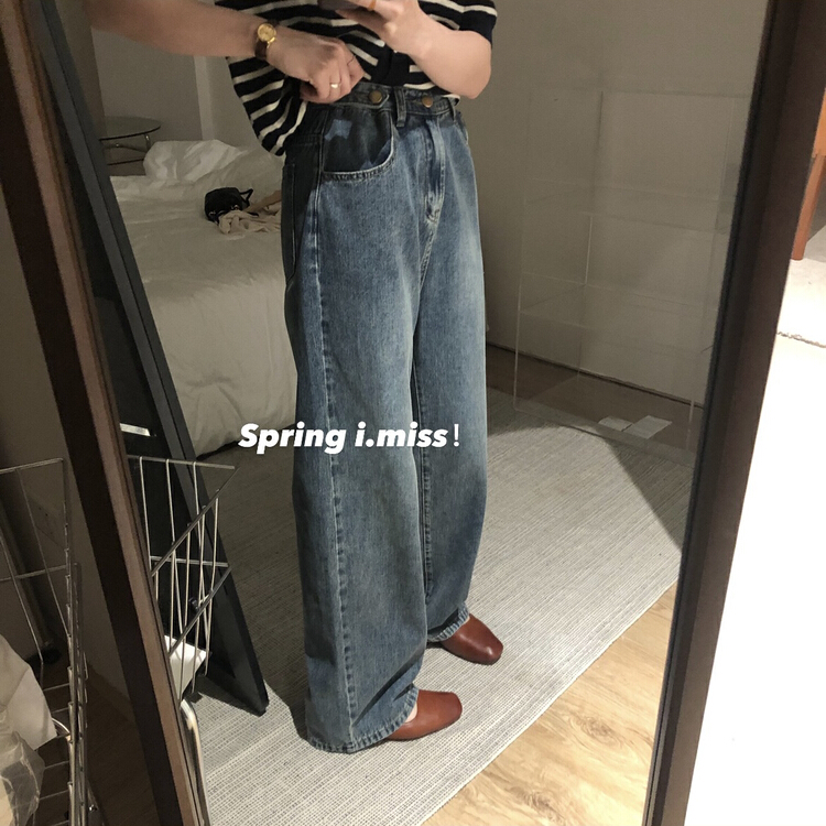 New year in early spring! [Imiss] comfortable straight jeans cx7938# LSW