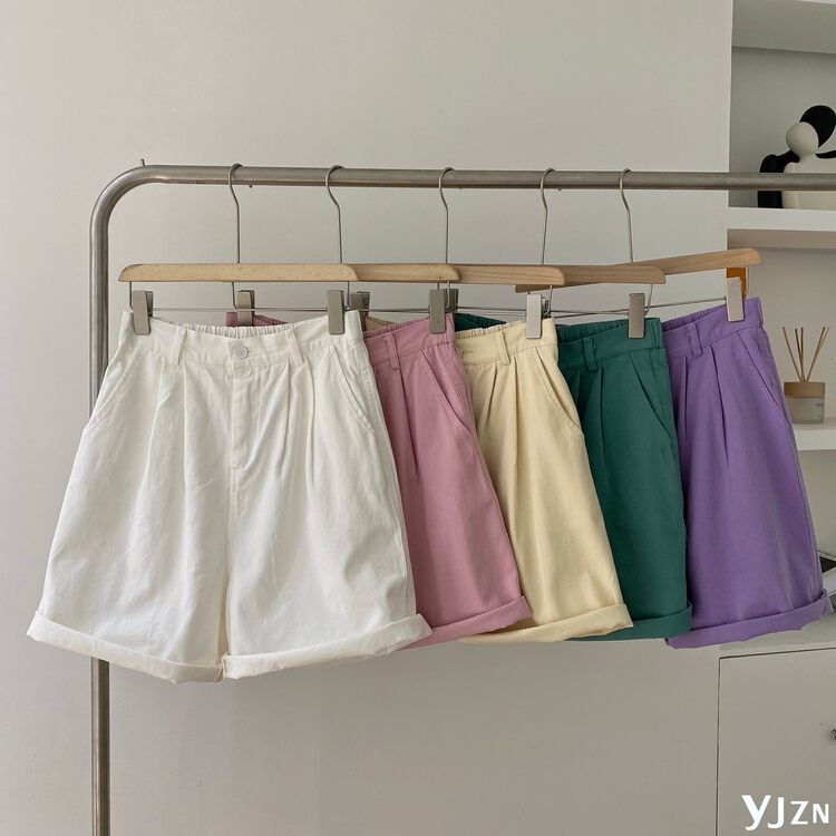 New in early summer! [within the world] versatile basic solid casual shorts 8765# XYY