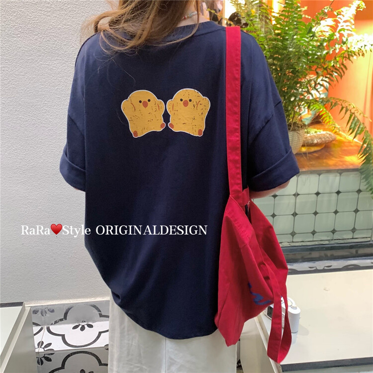 [rara] lazy wind small fresh thin short sleeve T-shirt 79128# LSL