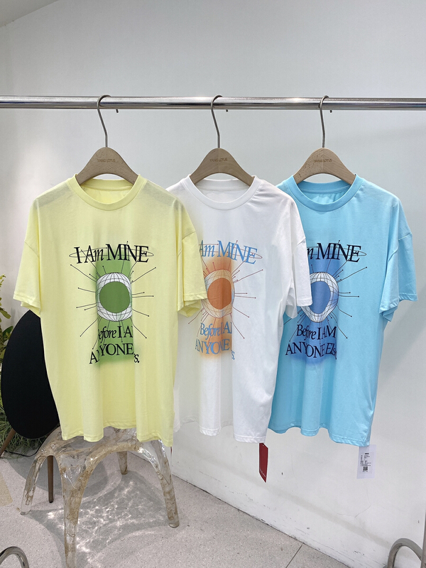 [Yang lotus] Korean funny printed short sleeve T-shirt s12220194# ozq