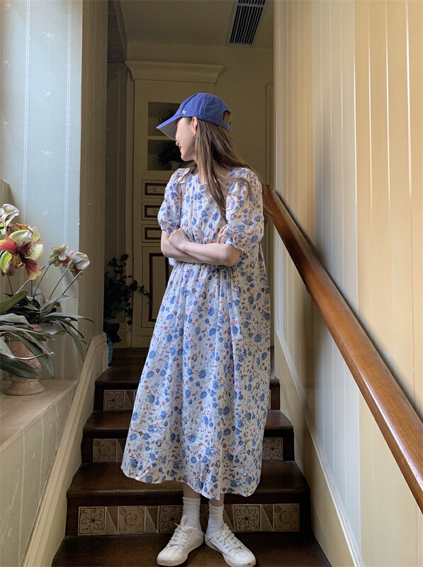 [timely rain] Han Feng ins design feeling sweet temperament dress 01770# WPL