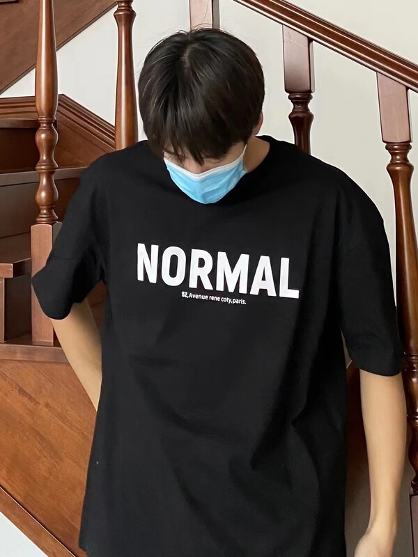 New year in early spring! [Mr. Bujue] round neck letter printed short sleeve T-shirt ys1-1222# ZZL