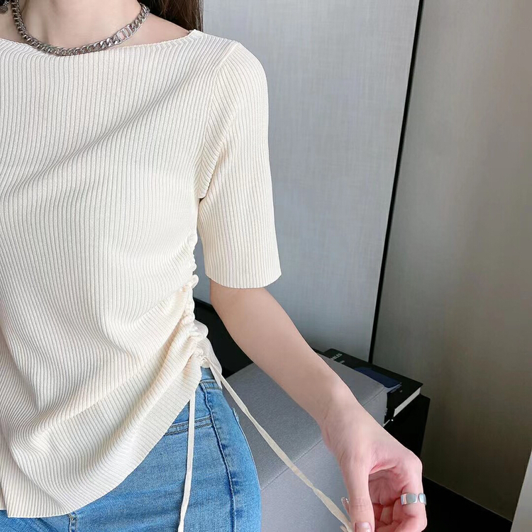 [huole] slim, versatile, niche and chic sweater 0131# WTT