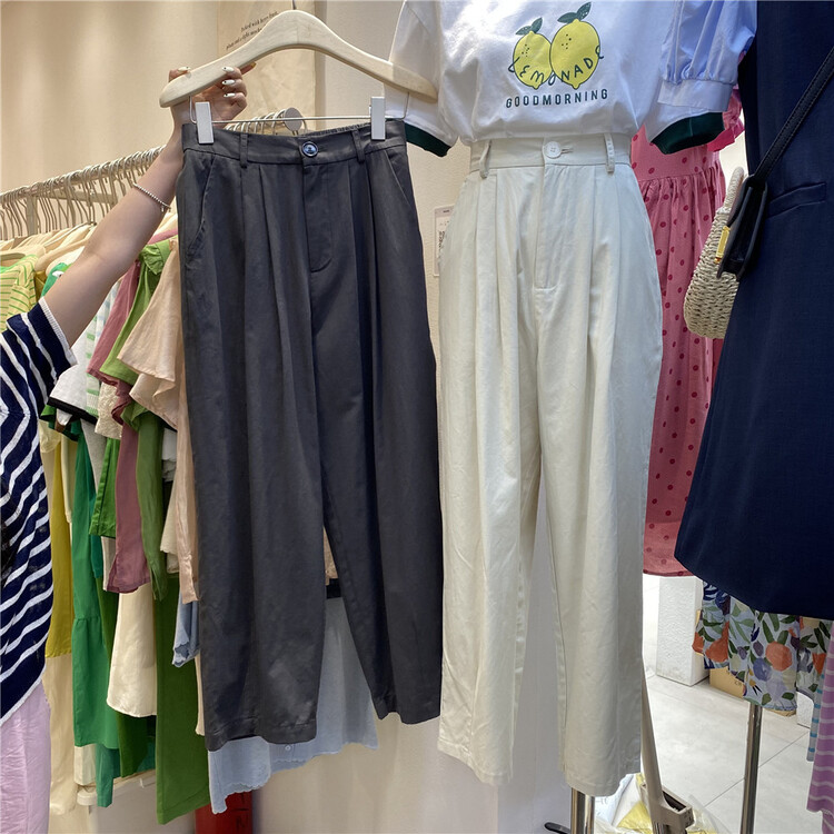 【E】 Korean loose and versatile trousers 18083# XYY