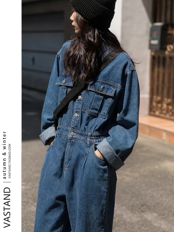 goods in stock! New year in early spring! [L.L studio] New Korean style straight tube overalls 7046# PCZ