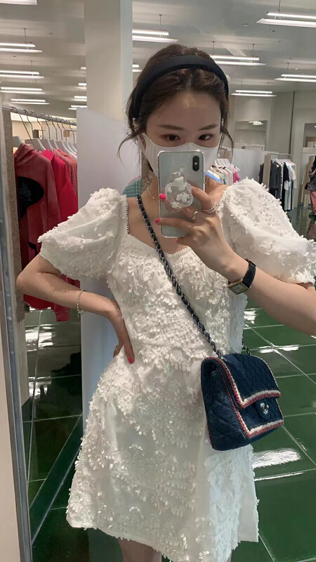 [PCMI] three dimensional foam sleeve dress