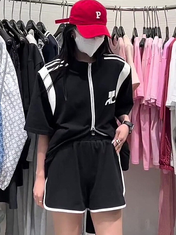 [c.h.z] loose zipper jacket + sports casual pants set 90918# WTT
