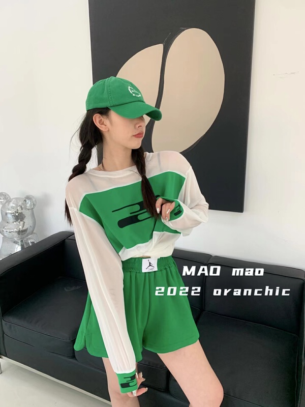 New in early summer! [Maomao] sunscreen print Pullover long sleeve T-shirt 6213# WTT