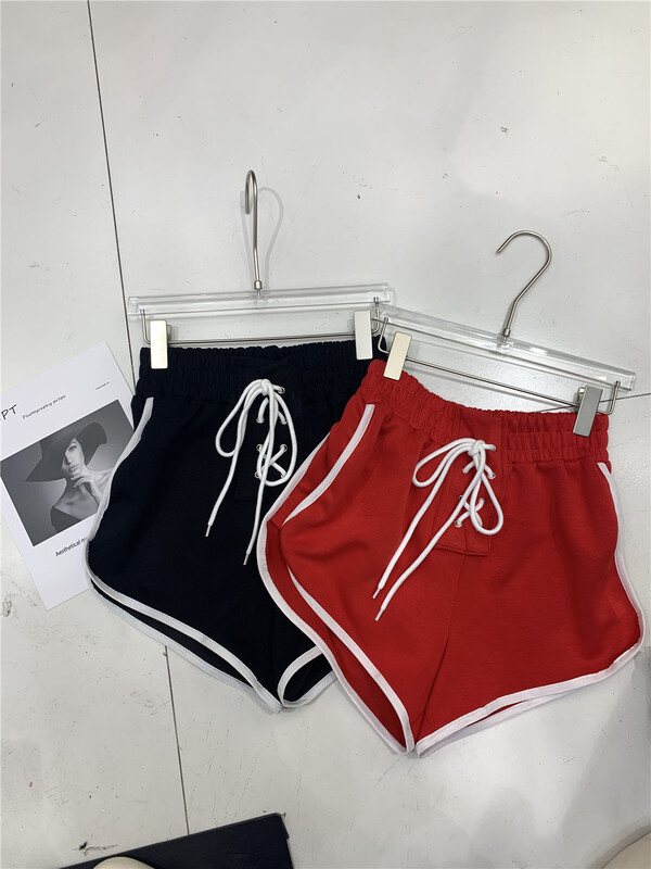 [small vegetable seedlings] elastic waist color matching tether sports casual shorts 8506# lwy