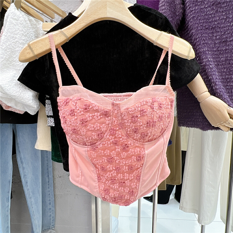 New in early summer! [seeu] lace fashion versatile vest / sling 060# XYJ