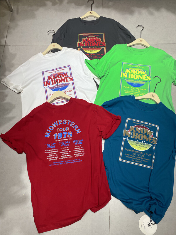 [Yishang & Yiyou] retro lettered printed lazy short sleeve T-shirt 5206# LSW