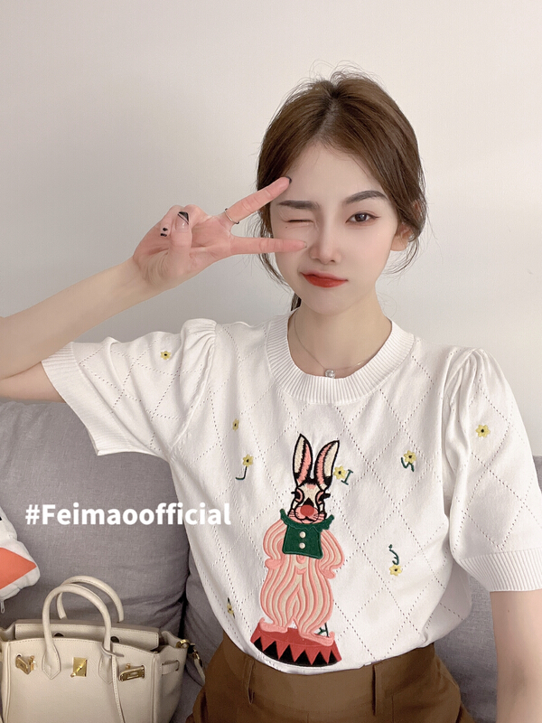 [Feimao (Yimao)] Korean round neck Pullover Sweater ym-7683# LSL