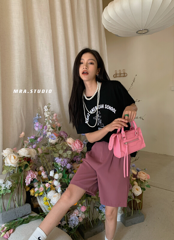 [MRA] simple and versatile small fresh casual shorts h8008# zxl