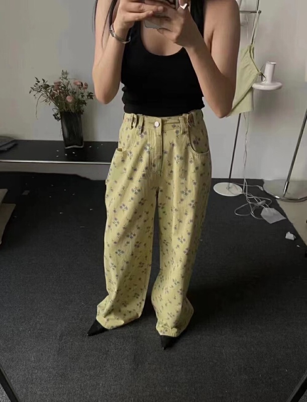 [Yan Zhen] fashion Decor printed jeans 52110# PCZ