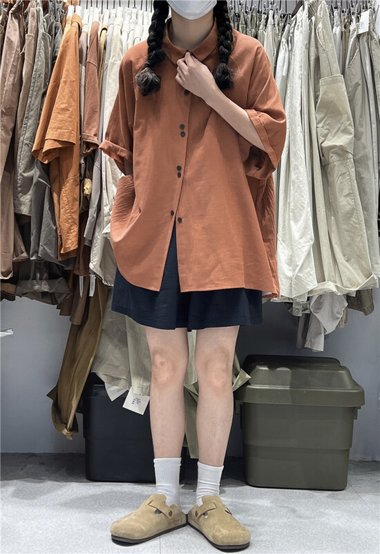 [several cloth see Sichuan] single breasted fashion versatile shirt 822186# L