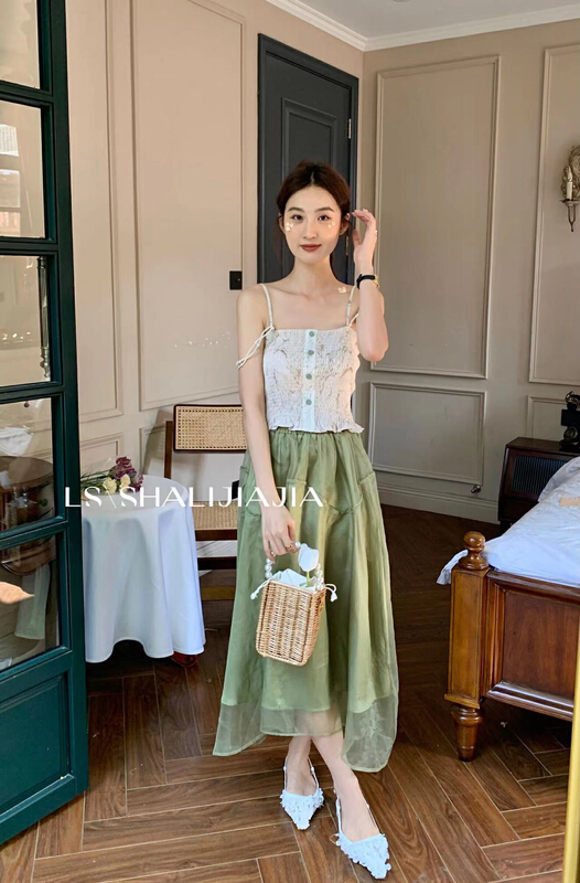 goods in stock! [LS] Korean sweet versatile skirt 8337# WPL
