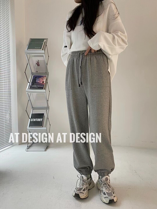 goods in stock! New year in early spring! [at] versatile hem zipper casual pants 56891# LSL