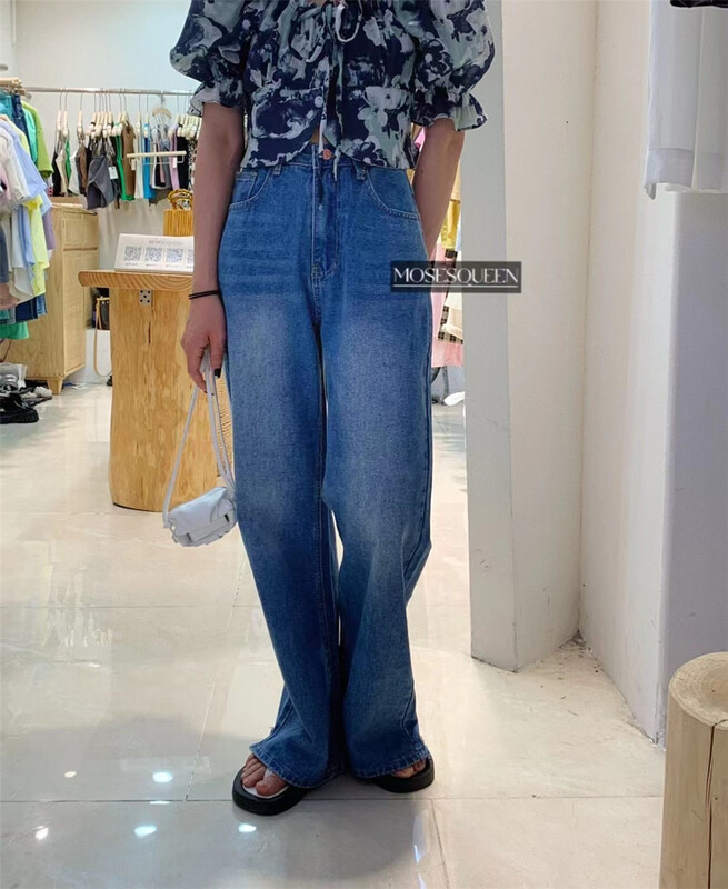 [moss queen] Korean loose and versatile jeans 56036# XYY