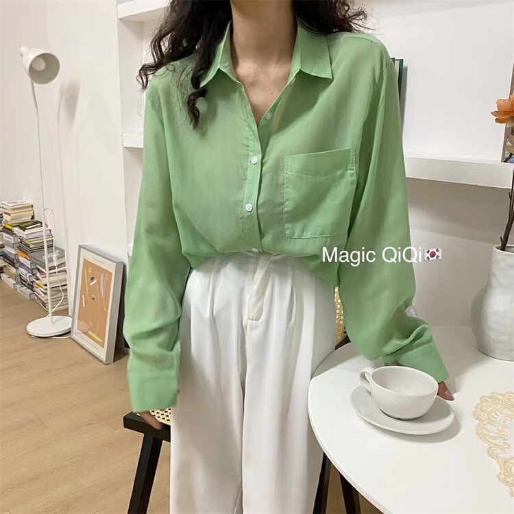 [magic Qiqi] slim and clean long sleeved shirt ys1-886# ll
