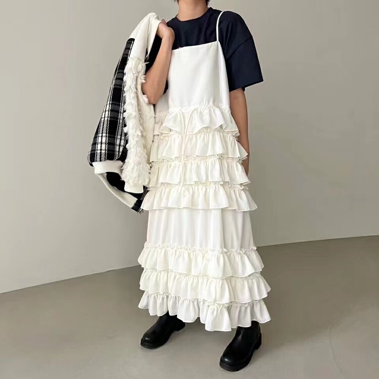 New year in early spring! [rich] sling laminated clear color dress 9119# zyh