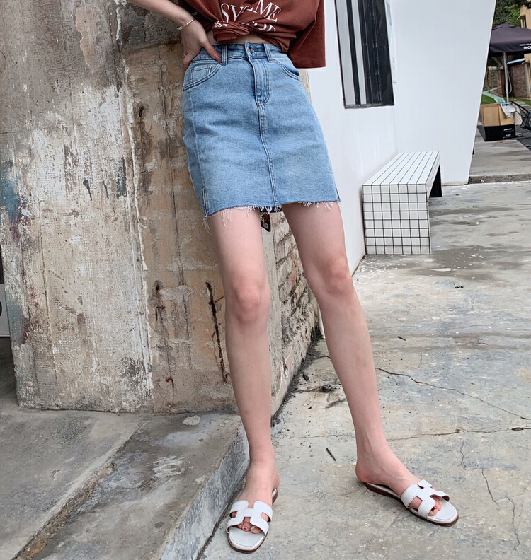 Original price 92.79! New in early summer! [1980] slim and versatile Korean skirt 30619# zyh