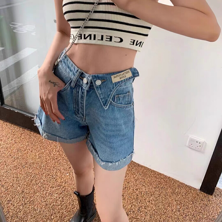 New year in early spring! [ZhuYue] Korean version of versatile comfortable denim shorts 9233# ozq