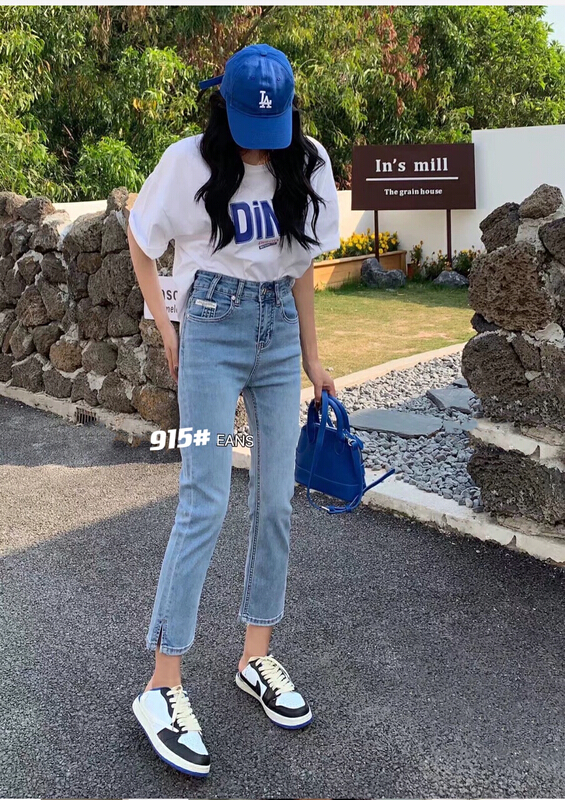 [lsjd] Korean comfortable straight pipe jeans mt915# WTT