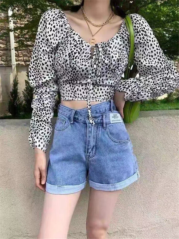[clothes and jeans] Korean high waist denim shorts 3655# hjy