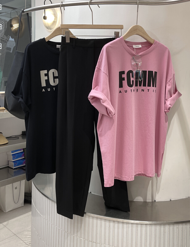 [sanbara] crew neck loose print Casual Short Sleeve T-shirt (without matching) y9503# LSW