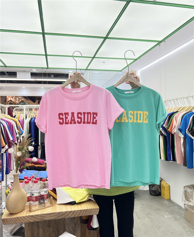 New year in early spring! [1986] simple, fashionable and versatile letter printed short sleeve T-shirt 315# LSL