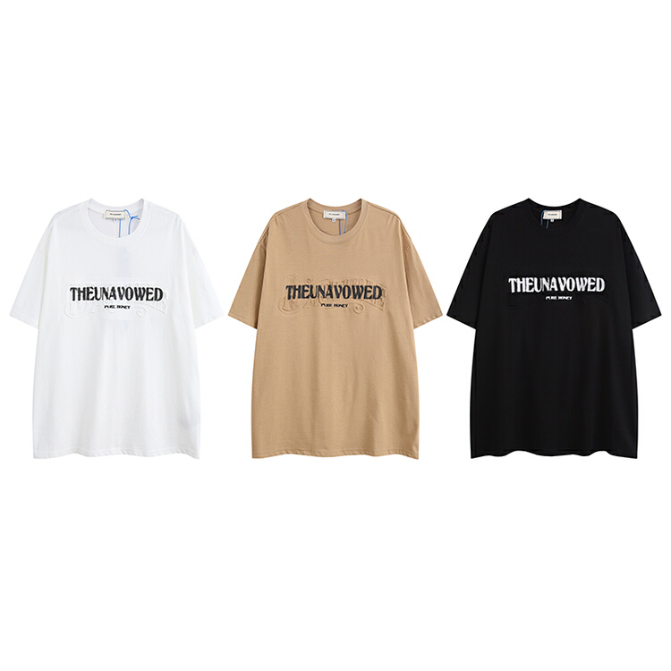 [the unaved] men's and women's personalized letter printed short sleeve T-shirt 2311# ZZL