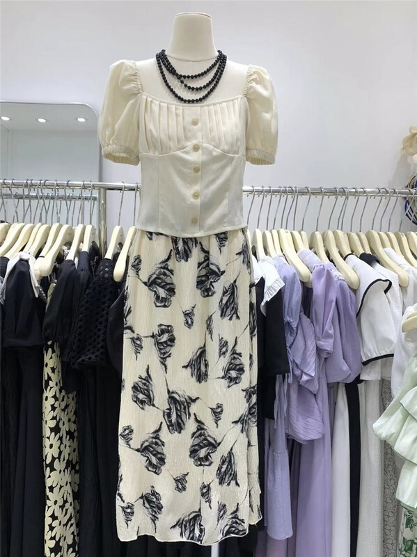 [u.me] Korean lady high waist skirt 63650# hjy