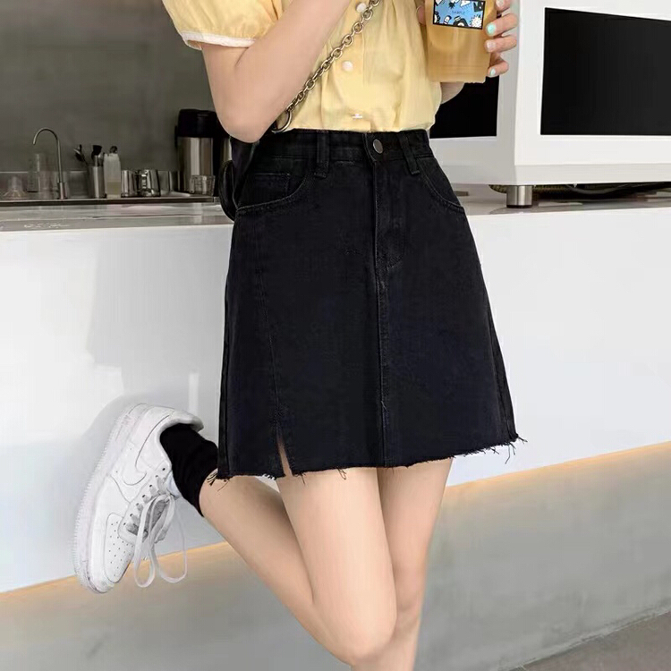 New in early summer! [Mina] Korean fashion versatile high waist woolen skirt 9925-5# LSW