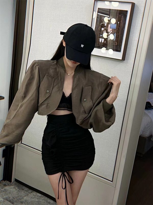 [goblin] Street trend short Baseball Jacket short coat 9517# lwy