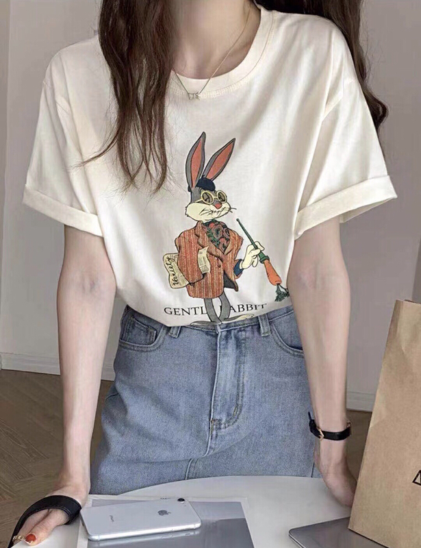 [three thousand gold] Korean cartoon Casual Short Sleeve T-shirt 5011# ll