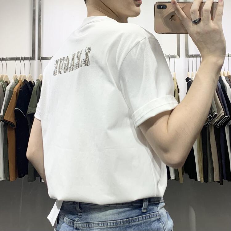 New year in early spring! [wild club] round neck letter printed short sleeve T-shirt b8311# ZZL