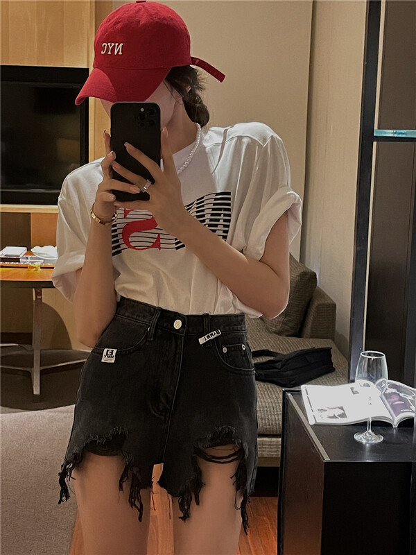 New in early summer! [wut / N Cola] Korean fashion denim shorts 66520# LSL