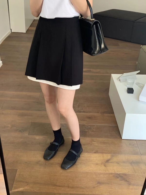 New in early summer! [T.G] temperament color matching fashion skirt 17267# cqw